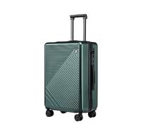 OZSSLJJ Bagaglio da viaggio leggero rigido a 4 ruote da 50,8 cm, bagaglio da lavoro per donne bagagli da portare avanti, Verde, 20" (51 cm)