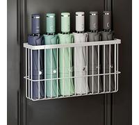 OZTYSGXM Scaffale Multifunzionale per Riporre Gli Ombrelli, Scaffale da Parete per Riporre Gli Ombrelli per Ingresso Ufficio Hotel, Grande Capacità/Risparmio Spazio,White