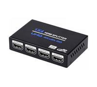 Ozvavzk Splitter HDMI 1 in 4 Out, Sdoppiatore HDMI 4K 30Hz Distributore Audio Video Supporto Duplicatore HDMI Display per HDTV,box,PS4,Lettore Blu-Ray