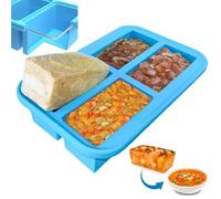 Ozwen Vassoio grande in silicone per minestre e congelatore Contenitore cubetti, stampo e conservazione facile