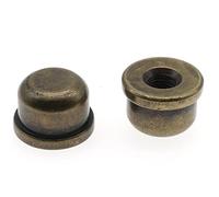 OZXNO 2 pz 1/4-27 solido lampada finali tappi maschiati di top per paralume decorazione arpa (bronzo)
