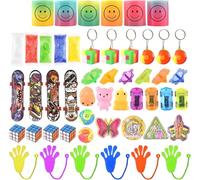 OZXVXZO Gadget Giochi per Feste di Compleanno Bambini, 50 pezzi Assortiti Accessori per Buste, Gadget Compleanno Giocattoli, Regali per Ragazzi e Ragazze Alla Fine Delle Loro Feste di Compleanno-A
