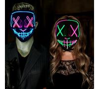 OZXVXZO Masques de Halloween, Masques intégraux colorés pour soirées rave. Accessoires de jeu de rôle, Masque d'horreur d'Halloween Convient pour les Festivals et fêtes de Cosplay -B