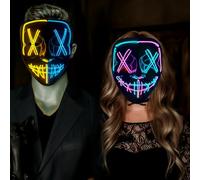 OZXVXZO Masques de Halloween, Masques intégraux colorés pour soirées rave. Accessoires de jeu de rôle, Masque d'horreur d'Halloween Convient pour les Festivals et fêtes de Cosplay -A
