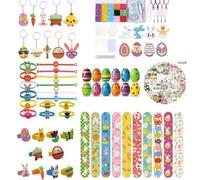 OZXVXZO Set Completo di Pasqua Giocattoli per Feste di Compleanno per Bambini Uova di Pasqua Gadget Compleanno Bambini,Pasqua Assortiti Regalo Gadget Carnevale,per Classe Premi Compleanno Festa