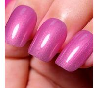 Ozzeal Smalto Semipermanente Glitter, 15ML HEMA Free Rosa Intenso Perla Glitterato Smalto Semipermanente Unghie Autunno Inverno Gel Nail Polish Scintillio e lucentezza Smalto Gel Unghie Manicure