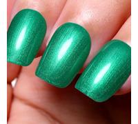 Ozzeal Smalto Semipermanente Glitter, 15ML HEMA Free Verde Intenso Perla Glitterato Smalto Semipermanente Unghie Autunno Inverno Gel Nail Polish Scintillio e lucentezza Smalto Gel Unghie Manicure