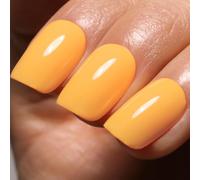 Ozzeal Smalto Semipermanente Unghie Arancione, 15ML Arancione Pastello Chiaro Macaron Smalti Semipermanenti Per Unghie Manicure D'avviamento All'arte Gel Nail Polish Primavera Estate Smalto Gel