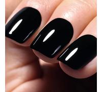 Ozzeal Smalto Semipermanente Unghie Nero, 15ML Nero Smalti Semipermanenti Per Unghie Manicure D'avviamento All'arte Smalto Gel Unghie UV Soak Off Led UV Gel Nail Polish Per Donne