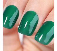 Ozzeal Smalto Semipermanente Unghie Trasparente, Verde Smeraldo Smalti Semipermanenti Per Unghie Cristallo Traslucido Gel Nail Polish Primavera Estate Smalto Gel Unghie Soak Off UV Led 15ML