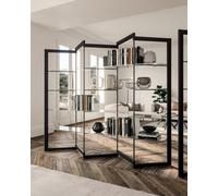 Ozzio Libreria modulare Panto art. X016 A in metallo e legno da L.226 cm e H.199 cm