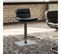 Ozzio Sgabello Morris art. S511 struttura in metallo e seduta in tessuto da H.78/104 cm