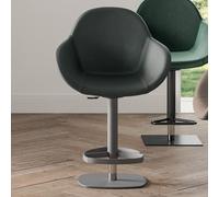 Ozzio Sgabello Oscar art. S559 struttura in metallo e seduta in tessuto da H.97.5/124 cm - Con braccioli
