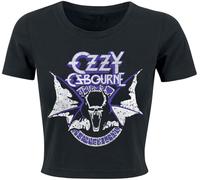 Ozzy Osbourne Bat Donna T-Shirt Nero 95% Cotone, 5% Spandex Regular