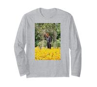 Ozzy Osbourne Black Sabbath Cantante tra i fiori Maglia a Manica