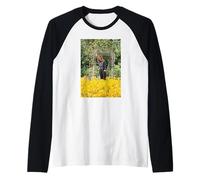 Ozzy Osbourne Black Sabbath Cantante tra i fiori Maglia con Maniche Raglan