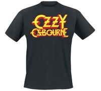 Ozzy Osbourne Classic Logo Uomo T-Shirt Nero XL 100% Cotone Regular