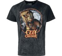 Ozzy Osbourne Logo Bark Uomo T-Shirt Antracite 100% Cotone Regular