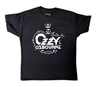 Ozzy Osbourne - Maglietta Logo in cotone per bambini/ragazze, Nero , 9-10 Anni