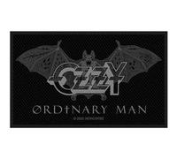 Ozzy Osbourne - Rock Off officially licensed products Ozzy Osbourne Patch Ordinary Man Logo Nuovo Ufficiale Nero Woven Sew On Size Accessory Size