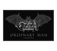 Ozzy Osbourne - Ozzy Osbourne Patch Ordinary Man Logo Nuovo Ufficiale Nero Woven Sew On Size One Size