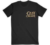 Ozzy Osbourne 'Patient No. 9 Gold Logo' (Nero) T-Shirt - NUOVO E UFFICIALE
