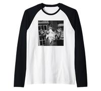Ozzy Osbourne Principe Delle Tenebre & Baby Jack Black Sabbath Maglia con Maniche Raglan