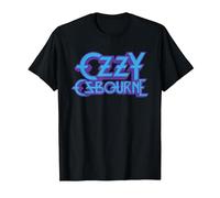Ozzy Osbourne Purple And Blue Logo Maglietta, Uomo, Nero, S
