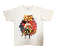 Ozzy Osbourne The Ultimate Sin Tour 86 Natural T Shirt NUOVO E UFFICIALE