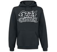 Ozzy Osbourne Vintage Logo Uomo Felpa con Cappuccio Nero L 50% Cotone, 50% Poliestere Regular