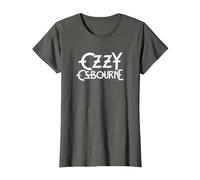 Ozzy Osbourne White Logo Maglietta, Donna, Asfalto, 3XL