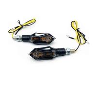 Ozzyr Indicatore di direzione lampeggiante per dell'acqua che scorre stile freccia. Turno sequenziale svolta per motociclette per luci segnalazione Indicatori di direzione a LED per moto(Smoke)