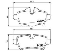 P 06 052 BREMBO Kit pastiglie freno, Freno a disco per MINI