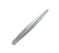 P-08 - Pinzetta per sopracciglia, con custodia protettiva in PVC, lunghezza totale 9,5 cm