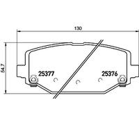 P 11 032 BREMBO Kit pastiglie freno, Freno a disco per CHRYSLER,DODGE,FIAT,LANCI
