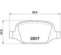P 23 065 BREMBO Kit pastiglie freno, Freno a disco per ALFA ROMEO,FIAT,LANCIA