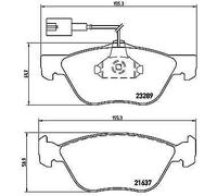 P 23 077 BREMBO Kit pastiglie freno, Freno a disco per ALFA ROMEO,FIAT,LANCIA