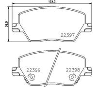 P 23 170 BREMBO Kit pastiglie freno, Freno a disco per DODGE,FIAT