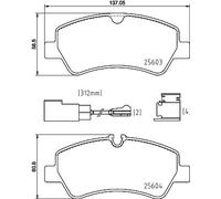P 24 187 BREMBO Kit pastiglie freno, Freno a disco per FORD,FORD AUSTRALIA