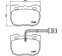 P 44 004 BREMBO Kit pastiglie freno, Freno a disco per CARBODIES,LAND ROVER