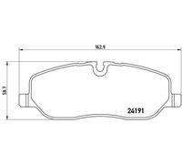 P 44 014 BREMBO Kit pastiglie freno, Freno a disco per LAND ROVER