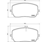 P 50 149 BREMBO Kit pastiglie freno, Freno a disco per MERCEDES-BENZ