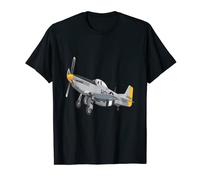 P-51 Mustang WWII Aereo da combattimento US Military Aviation Maglietta