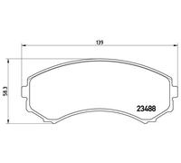 Brembo P 54 029 - Pastiglia Freno - Anteriore