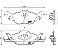P 59 030 BREMBO Kit pastiglie freno, Freno a disco per CHEVROLET,HOLDEN,OPEL,VAU