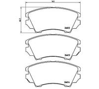 P 59 055 BREMBO Kit pastiglie freno, Freno a disco per ,BENTLEY,BUICK,BUICK (SGM