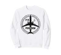 P-8 Poseidon Maritime Patrol Militare Aerei Stile Vintage Felpa