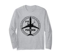 P-8 Poseidon Maritime Patrol Militare Aerei Stile Vintage Maglia a Manica