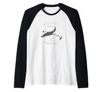 P-80 Shooting Star Military Jet Fighter WW2 Maglia con Maniche Raglan