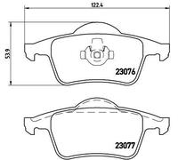 Set di pastiglie freno BREMBO P 86 014, posteriore